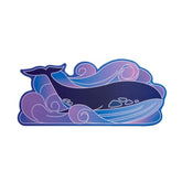 Unique Purple Whale Mouse Pad, Extended Large Desk Mat, 19.7" X 8.9" Waterproof Gaming Mouse Pad, Non-Slip Rubber Base Keyboard Mousepad For Desk Gamer, Office & Home (Purple Whale, Large)