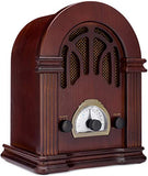 Retro AM/FM Radio with Bluetooth - Classic Wooden Vintage Retro Style Speaker
