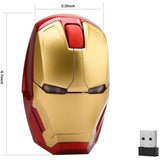 Wireless Mouse 2.4G Full Size Wireless Optical Mice With Nano Usb Receiver, 3 Adjustable Dpi Levels, 3 Buttons For Notebook, Pc, Laptop, Computer - Goldred