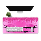 Eyelash Large Mouse Pad 31.5X11.8X0.12 Inches Rubber Anti-Slip Mouse Pad Long Table Pad Keyboard Table Pad For Studio Desk Computer Desk Bdxpmn127