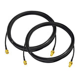 Wifi Antenna Extension Cable 2-Pack Rp-Sma Male To Rp-Sma Female Bulkhead Mount Rg174 Cable 3M 10 Feet For Wifi Router Security Ip Camera Wireless Network Card Adapter