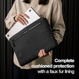 Incase Compact Laptop Sleeve with Woolenex - 16" MacBook/Laptop and iPad/Tablet Sleeve, Computer Case and Cover, Lightweight, Weather Resistant, with Slip Pocket for Accessories - Graphite