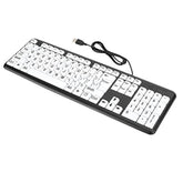 Large Print Computer Keyboard Wired Large Letter Key Keyboard Usb Low Vision K