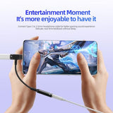 USB C to 3.5mm Audio Adapter Type C Charging Headphone Splitter(2in1) for iPhone 17 16 15 Pro Max DAC Aux Female Jack Cable Charger Dongle for Ipad