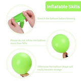 Lime Green Balloons 129Pcs Light Green Balloons 18 12 10 5 Inch Fruit