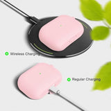 Airpods Pro Case Cover With Cleaner Kit,Soft Silicone Case For Apple Airpod Pro 1St/2Nd Generation,Airpods Pro/Pro 2 Case Accessories With Keychain-Light Pink