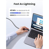 UGREEN 100W 3-Pack USB C Cable, Fast Charging USB-C Charger Cable Compatible with iPhone 17/17 Plus/17 Pro/17 Pro Max/16, MacBook Pro 2022, iPad Pro 2022, Galaxy S25/S24 Ultra, Pixel, 6.6FT