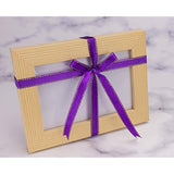 50 Yards 3/8 Inch Wide Single-Face Satin Ribbon With Gold Edges For Gi