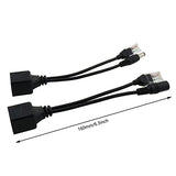 Poe Splitter Injector Kit 1Pair Power Over Ethernet Passive Poe Adapter Injector Splitter Cable With 5.5X2.1Mm Dc Connector 12V