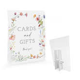 Baby Shower/Bridal Shower/Wedding Decoration Sign- Cards And Gifts Thank You, Baby In Bloom Love Is In Bloom Decorations, Floral Boho Pink Flower (8 X 11 Inch) Bss03