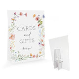 Baby Shower/Bridal Shower/Wedding Decoration Sign- Cards And Gifts Thank You, Baby In Bloom Love Is In Bloom Decorations, Floral Boho Pink Flower (8 X 11 Inch) Bss03