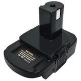 Dm18Rl Battery Adapter Converter With Usb Port, Convert From Dewalt 20V & Milwaukee 18V M18 Li-Ion Battery To Ryobi 18V P108 Abp1801 Battery