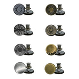 12 Pcs 17Mm Replacement Jean Buttons, No Sew Instant Button, Detachabl