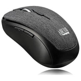 ADESSO iMouse S80 2.4Ghz Fabric Wireless Red Fabric Mini Optical Mouse, 5-Button (Black)