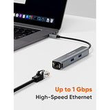 USB C Hub Multiport Adapter, CableCreation 5-in-1 USB C Adapter Aluminum Shell
