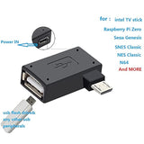 3 Pack Otg Cable Adapter For Fire Tv Stick 4K Max/Cube/Lite,Powered Micro Usb To Usb Otg Adapter Compatible Android Smartphones,Tablets,Host Devices Etc