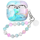 Marble Case For Airpods 4 Cute Aesthetic Cover Compatible With Air Pods 4St Generation (2024) Shell For Girls Pink Blue