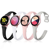 Galaxy Watch 7/6/5/4 20mm Slim Silicone Bands Multi-Color for Women Small