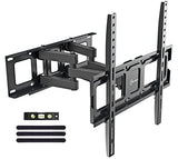Dual Articulating Arms TV Wall Mount Bracket fits to Most 26-70 inch LED,LCD,OLED Flat Panel TVs, Tilt Full Motion Swivel 14.1" Extension, Max VESA