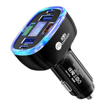Multi-Port Smart Car Charger With Digital Display Super/Pd/3 Usb Output Compact Fire-Proof Pc Design Supports One Fast Charger