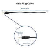 Coolm Dc 4.0Mm X 1.7Mm Male Power Pigtail Cable Male Connectors Dc Cable 4.0 X 1.7Mm Male Power Plug Connector Cable 10Pcs