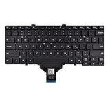Replacement Keyboard Compatible With Dell Latitude 7400 3400 5400 7410 5401, Not Fit For Latitude 7400 2-In-1 Black No Frame Us Layout