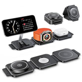 3 In 1 Charging Station For Iphone 16/15/14/13/12 Series, Travel Charger For Multiple Devices For Airpods 4/3/2/Pro,Wireless Charger Magnetic Charging For Apple Watch S10 Series(Black)
