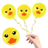 60 Pcs Yellow Duck Balloons Cartoon Printed 12 Inch for Parties & Decorations