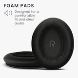 kwmobile Ear Pads Compatible with JBL Tour One Earpads - 2X Replacement for Headphones - Black