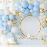 Pastel Blue Balloons Different Sizes 105Pcs 5/10/12/18 Inch For Garland Arch, Light Blue Latex Balloons For Birthday Party, Baby Shower, Gender Reveal, Wedding, Anniversary Party Decorations