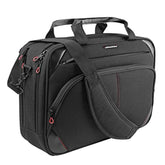 Laptop Bag 15.6 Inch Laptop Briefcase Laptop Messenger Bag Water Repellent Computer Case Laptop Shoulder Bag Durable Tablet Sleeve With Rfid Pockets For Business/College/Women/Menblack/Red