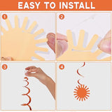 60Pcs Boho Sun Banners First Trip Around The Sun Birthday Decorations