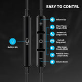 Wired Earbuds Noise Cancelling 3.5Mm Jack Headphones With Microphone Volume Co