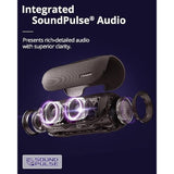 Tronsmart Upgraded Bang 60W Bluetooth Speakers with Subwoofer, IPX6 Waterproof Loud Bluetooth Speaker with 7 Color Light, 15H Playtime, Custom EQ, Portable Speaker with Handle for Outdoor, Party