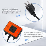Automatic Remote Vacuum Switch, 220V Wireless Remote Control Dust Collector Starter Outlet Switch (Battery Included)