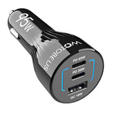 95W Usb C Car Charger | 3 Ports For Multiple Devices | Pd 3.0 65W Pps 45W Super Fast Charging | For Iphone 16 15 14 Ipad Macbook Samsung Galaxy S25 S24 S23 Ultra Pixel Laptops (Type-C)
