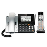 Cl84107 Dect 6.0 Expandable Corded/Cordless Phone With Smart Call Blocker, Black/Silver With 1 Handset