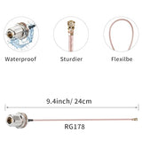 Ipex/U.Fl To N Type Female 8" Rg178 Pigtail Cable For 915Mhz Lora Antenna Pci Wifi Card Wireless Wifi Router Meshtastic Router External Antennapack Of 2