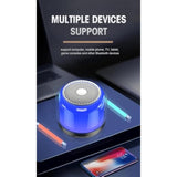 Portable Bluetooth Speakers With Colorful Lights, Loud Sound, Small Bluetooth Speaker With Wireless Stereo Pairing, Hifi Sound, Long Playtime,For Shower,Home,Outdoor-W