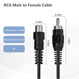 Rca Extension Cable, 2 Pack 3Ft Audio Video Rca Male To Female Cord For Speake