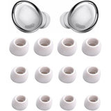 Ear Tips Compatible With Galaxy Buds Pro Earbuds, 6 Pairs S/M/L Sizes Soft Silicone Replacement Ear Tips Earbud Tips Eartips Compatible With Galaxy Buds Pro, Silver 12 Sml