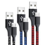 3-Pack 6Ft Micro Usb Cable Android Charger Cord,Long Braided Fast Micro-Usb Charging Cable Compatible With Fire Tablet, Kindle,Samsung Galaxy S7 S6 J7 Tab A E 4,Ps4 Lg K40 K20 Moto E4 E5 E6 Phone