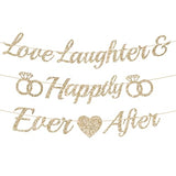 Pre-Strung Love Laughter & Happily Ever After Banner Bridal Shower