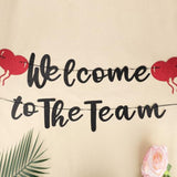 "Welcome To The Team" Banner New Employee & Staff Heart-Themed Office Party Decor