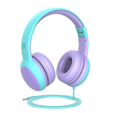 gorsun Kids Headphones with Limited Volume, Cat Ear Toddler Headphones, Wired Headphone Over Ear for Boys and Girls,Stereo Sound Foldable 3.5mm Headset for Children