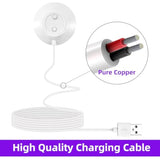 Rose Magnetic Dock Charger 12mm Fast Charging USB Cable 2.5ft