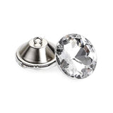 25 Pcs 30Mm Rhinestone Crystal Buttons Clear Tufting Buttons Upholster