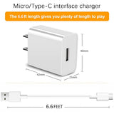 Cam Charging Power Cable Cord for Arlo Pro,Pro2,Essential Spotlight XL/XL 2nd,Ring Stick Cam,Kasa Cam,WYZE Cam,Blink Mini Pan,eufy Indoor Cam,Furbo