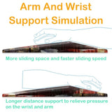 Ergonomic Mouse Pad Wrist Support, Memory Foam Gel Mouse Pad, Pain Relief And Non-Slip Pu Base, Office Pc Computer Wireless Mouse And Desk Wrist Pad, American Flag Art Bald Eagle