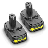 2 Pack 4.0Ah Replacement For Ryobi 18V Battery P108 Li-Ion Replacement For Ryobi 18V One+ Battery Compatible With P102 P108 P103 P105 P107 P109 P104 And One Pickleball Machine